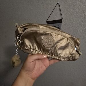 Kipling Metallic Gold Pouch